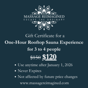 One-Hour Rooftop Sauna Experience for 3 to 4 people